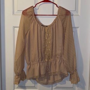NYC Design Co See Through Off The Shoulder Blouse